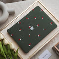 Christmas socks Embroidered Leather Macbook Case
