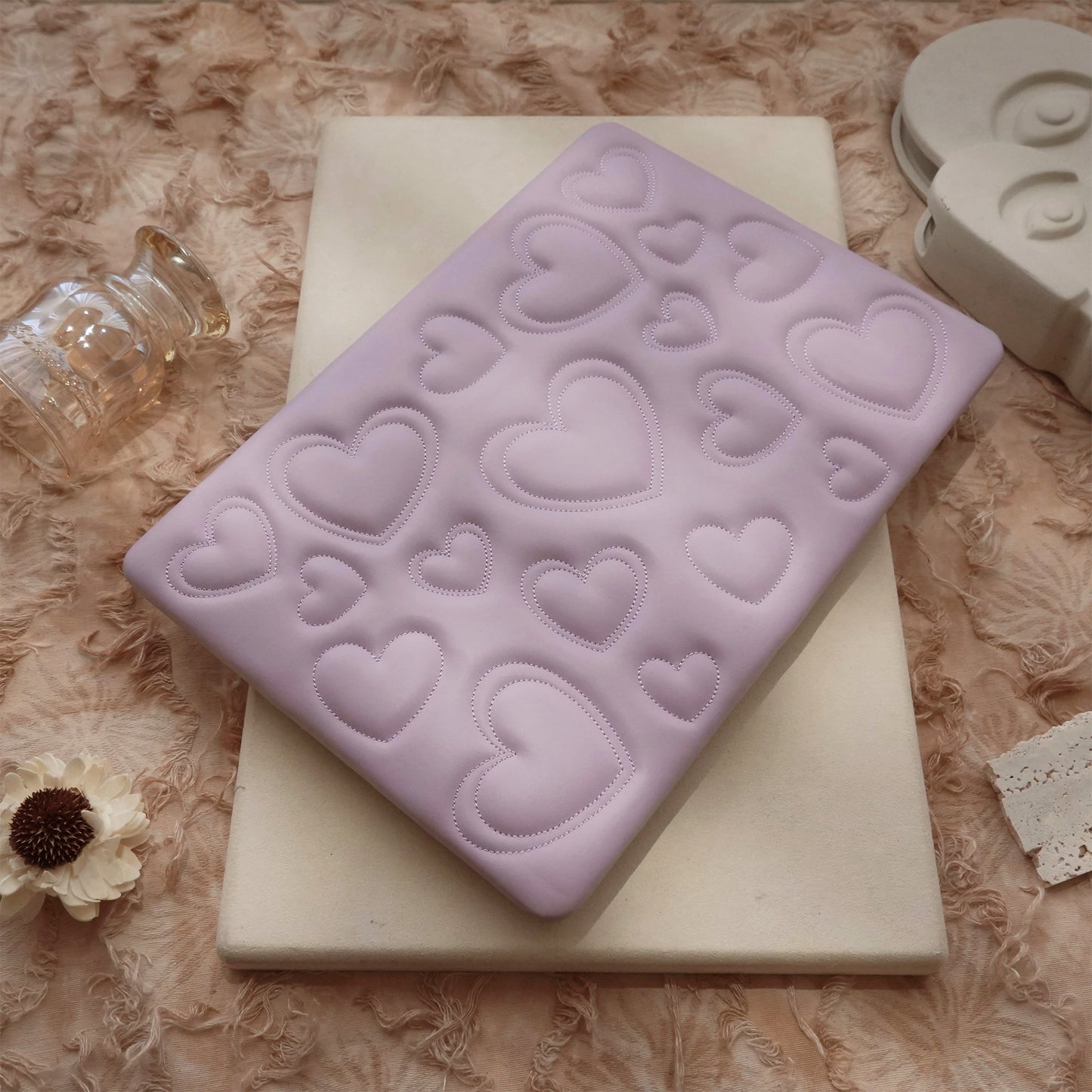 Puffy Heart Lilac ♾ Textured MacBook Case