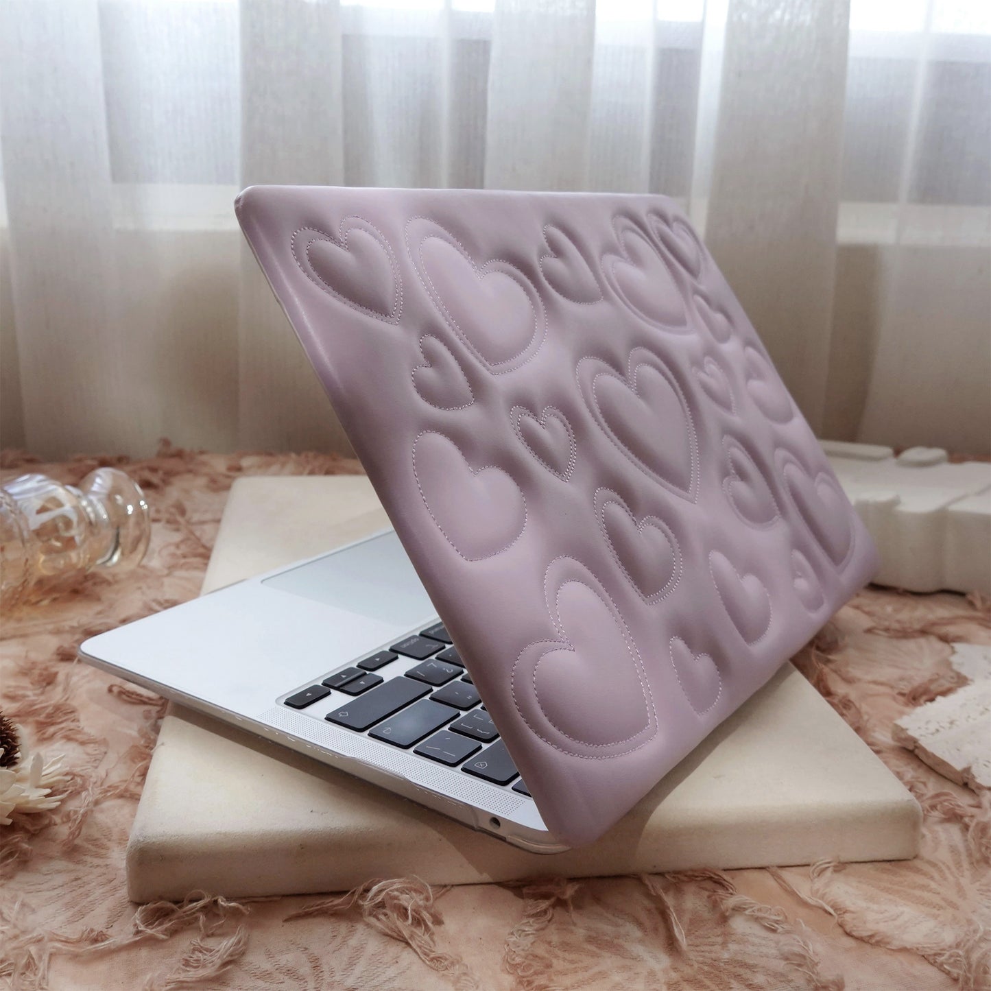 Puffy Heart Lilac ♾ Textured MacBook Case