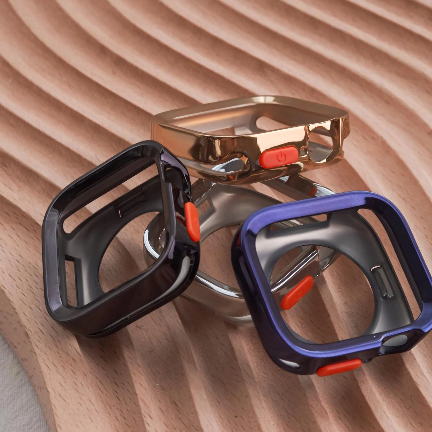 One Piece Colorful Silica Gel Apple Watch Case