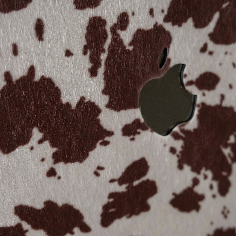 Leather Series ♾ Coffee Cow Pattern Mac Case