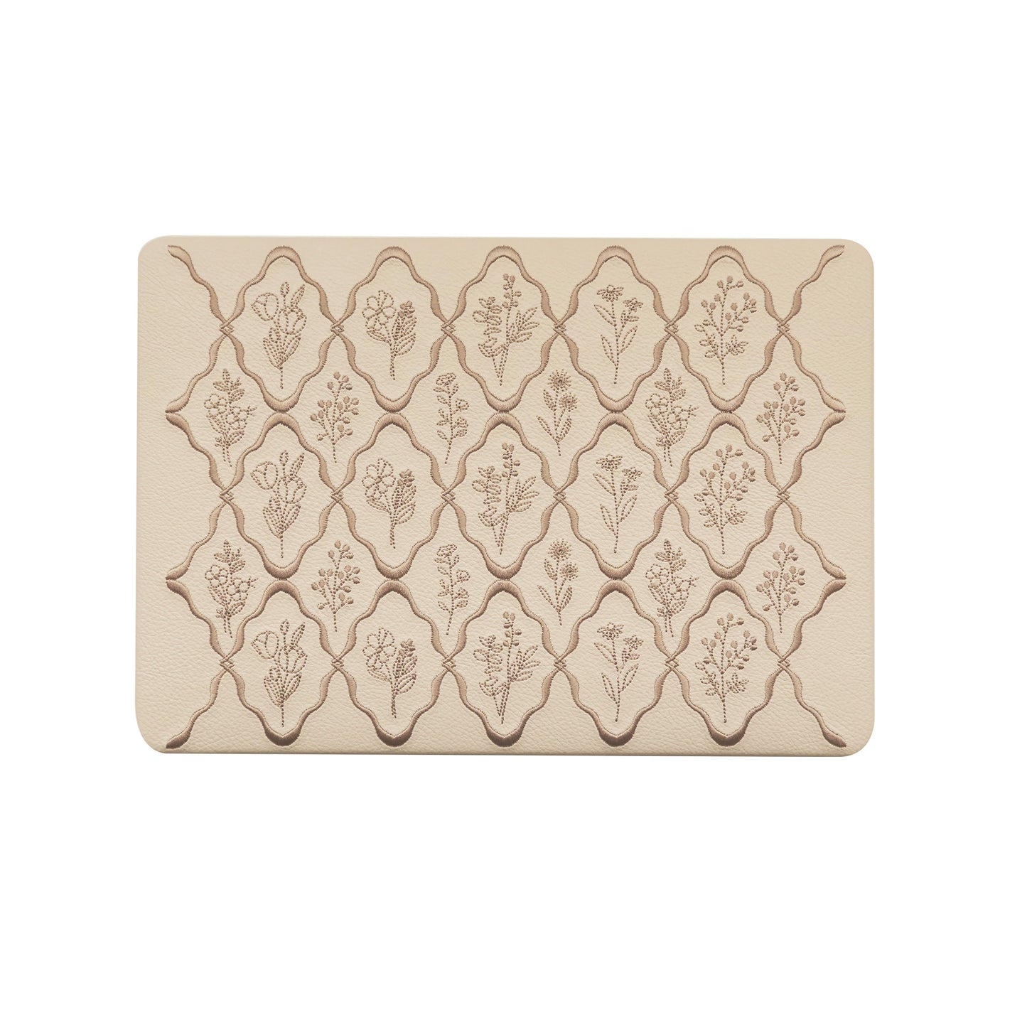 Embossed Flora Light Brown MacBook Case