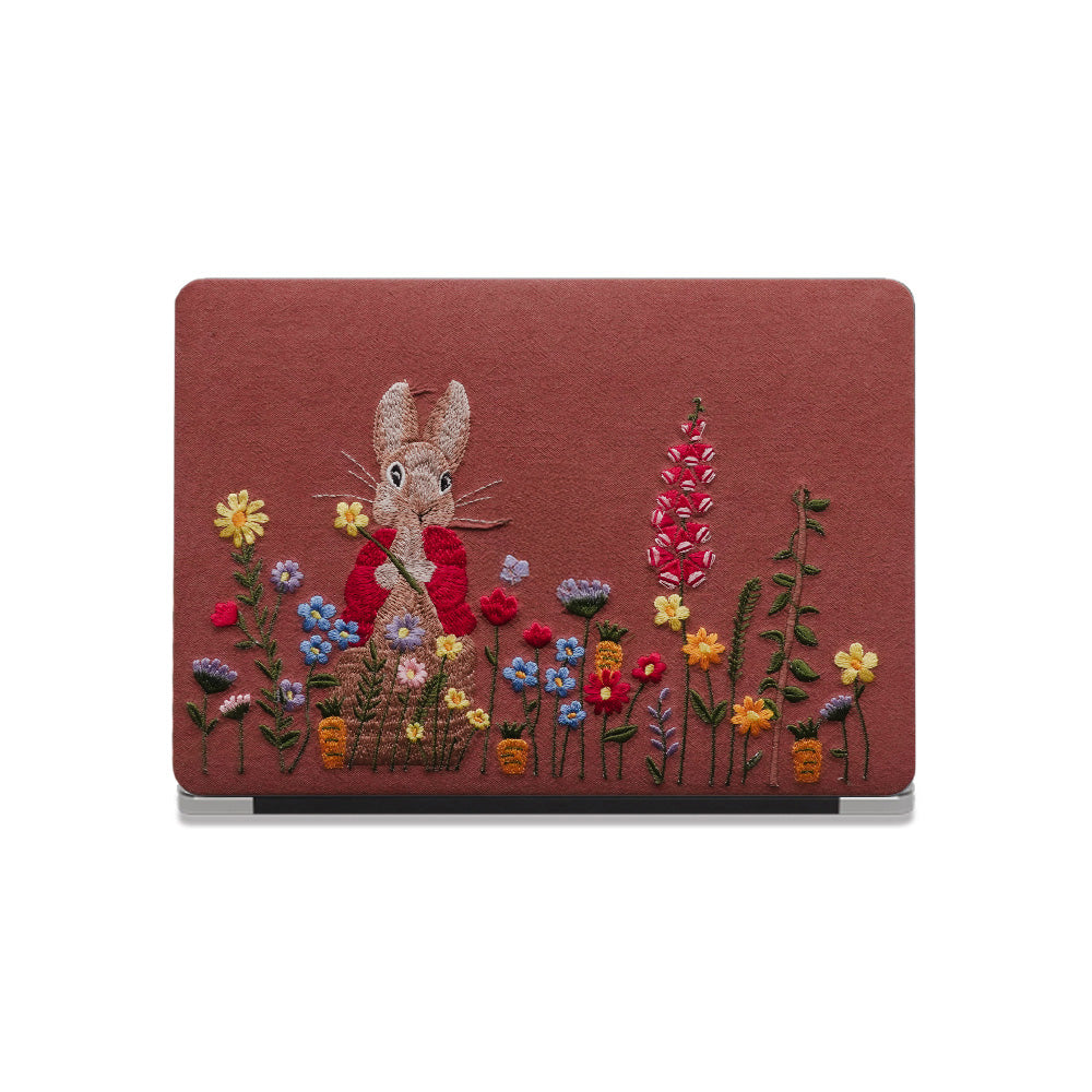 This is us Hand-Drawn Red-Clad Lucky Rabbit ♾ Textured Stitching Mac Case