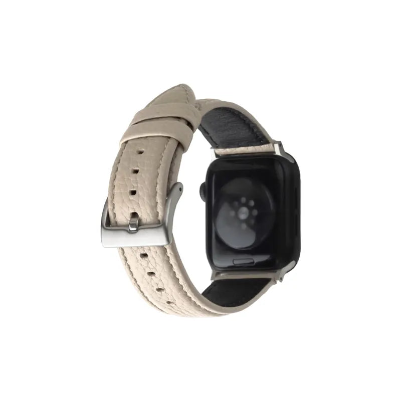 Lychee Grain Texture Leather Buckle Apple Watch Band