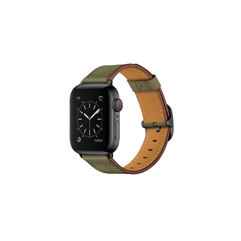 Vintage Distressed Leather Apple Watch Band