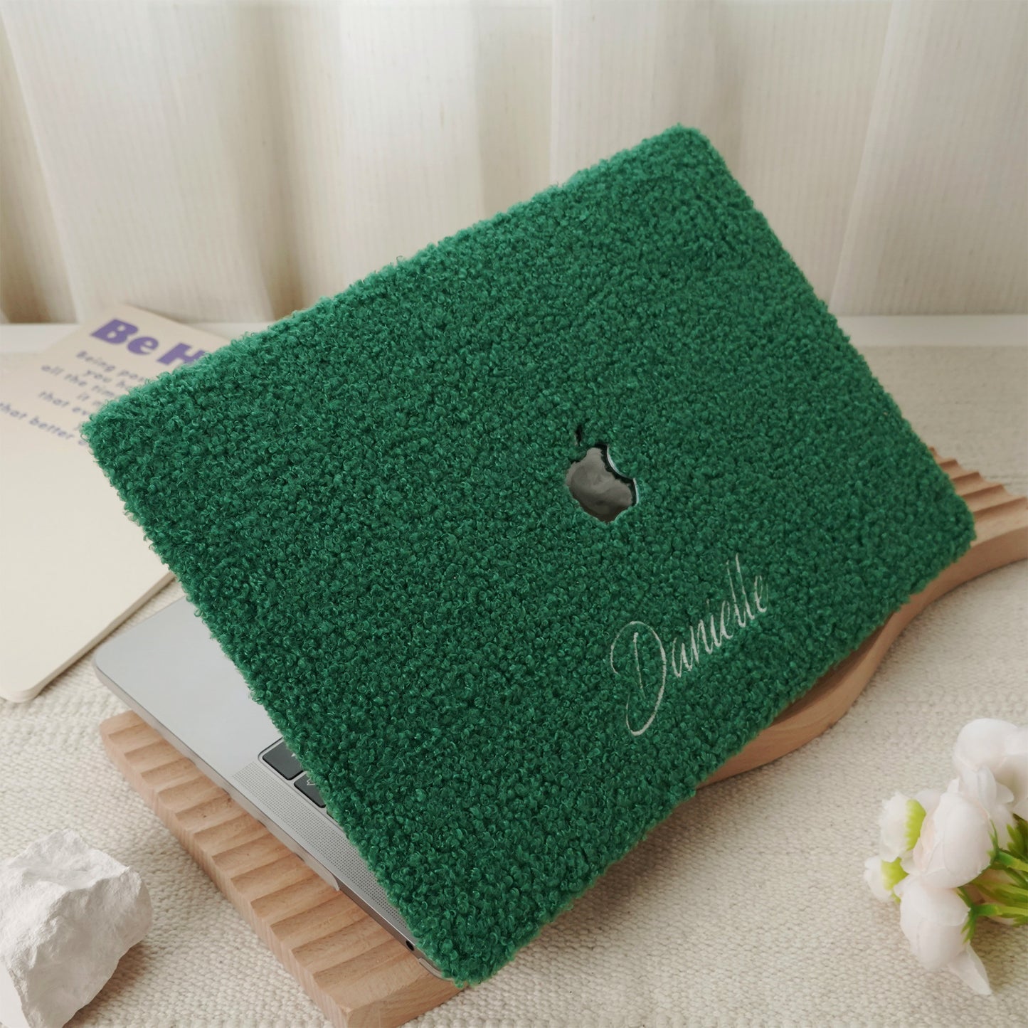 This Is Us Custom Basil Green ♾ Teddy Plush Leather Macbook Case