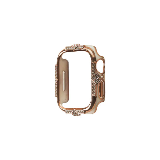 Crown-Embellished Diamond 2-in-1 Protective Case for Apple Watch