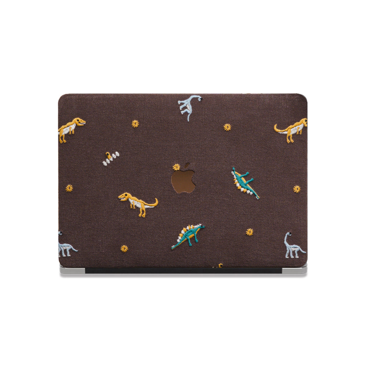 Embroidery Series ♾ Dinosaur Collection Textured Stitching MacBook Case