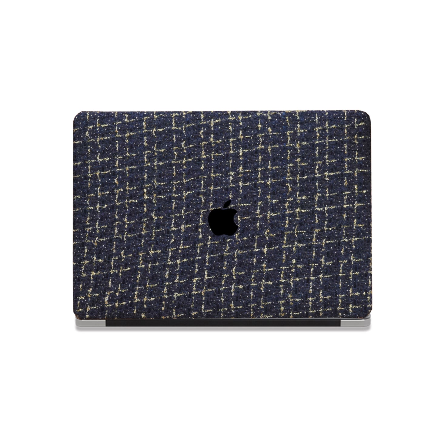 Plain Weave Chanel Style ♾ Deep Blue Yarn Woven Mac Case