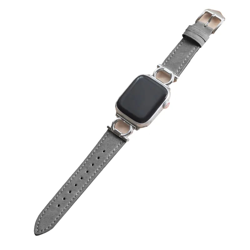 Circular Design Leather Apple Watch Band