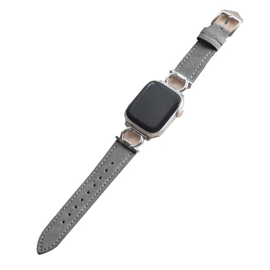 Circular Design Leather Apple Watch Band