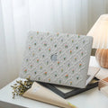 This is us Plaid Floral ♾ Textured Stitching Plain White Mac Case