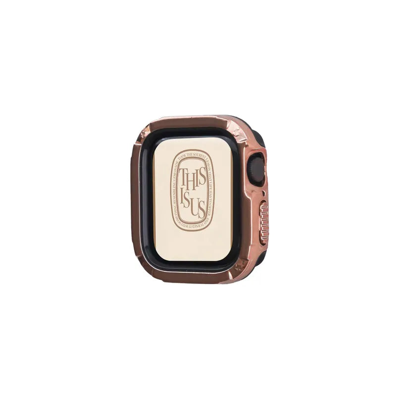 Modern Metal Coating Detachable Apple Watch Case