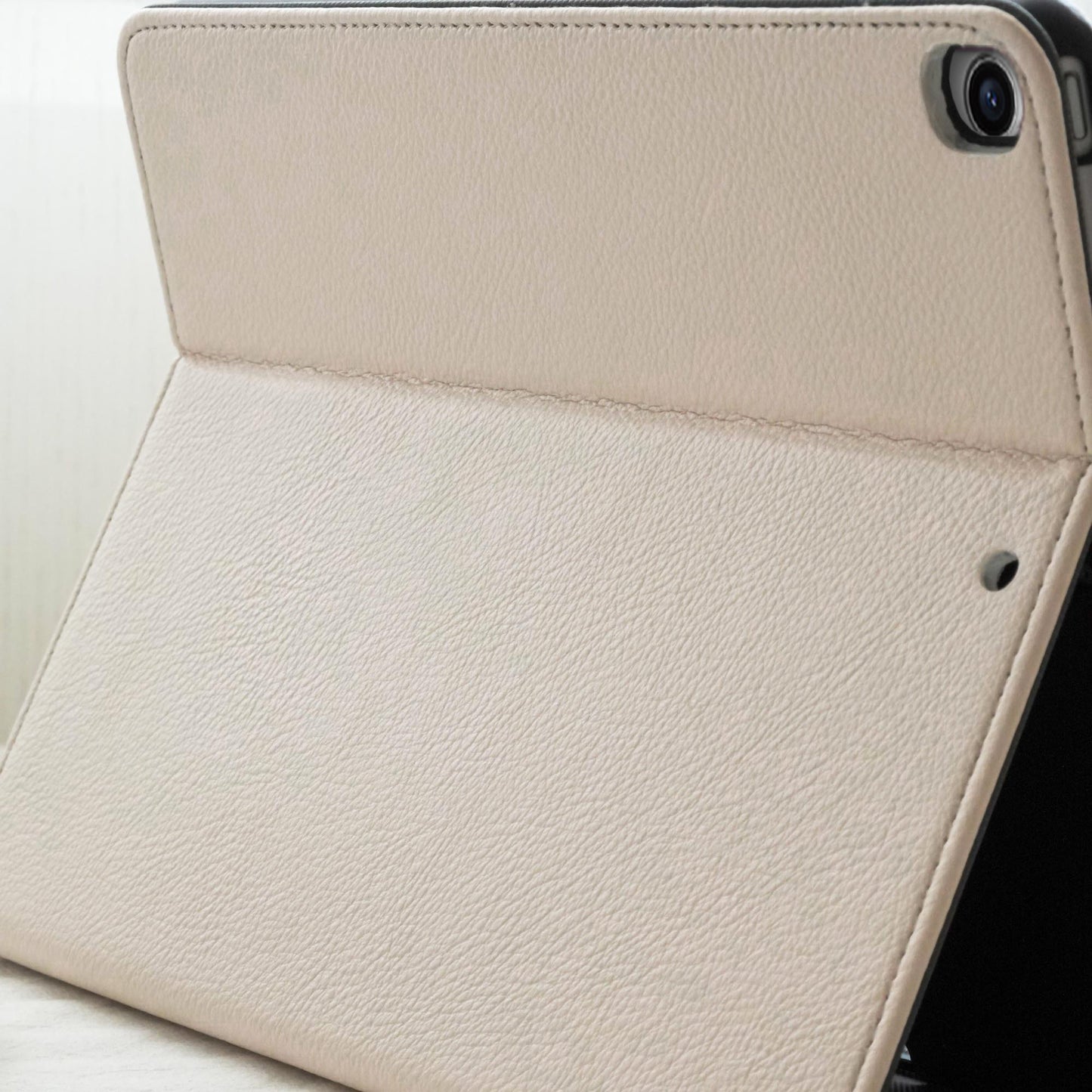 Leather Series ♾ White Lychee Skin iPad Protective Case