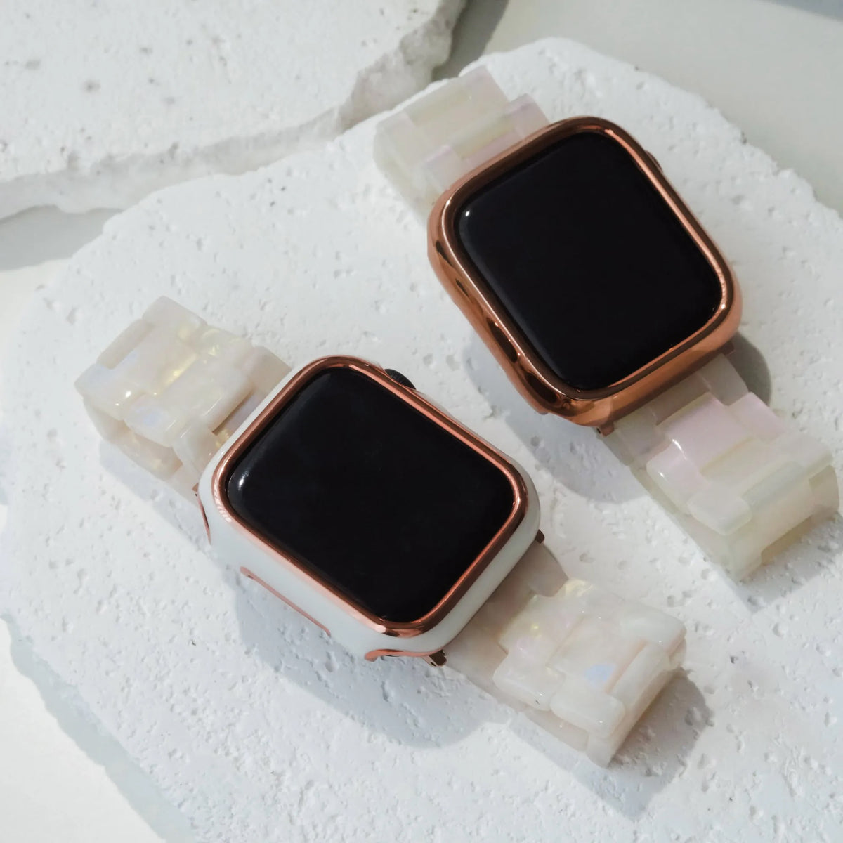 Transparent Jade Resin Apple Watch strap