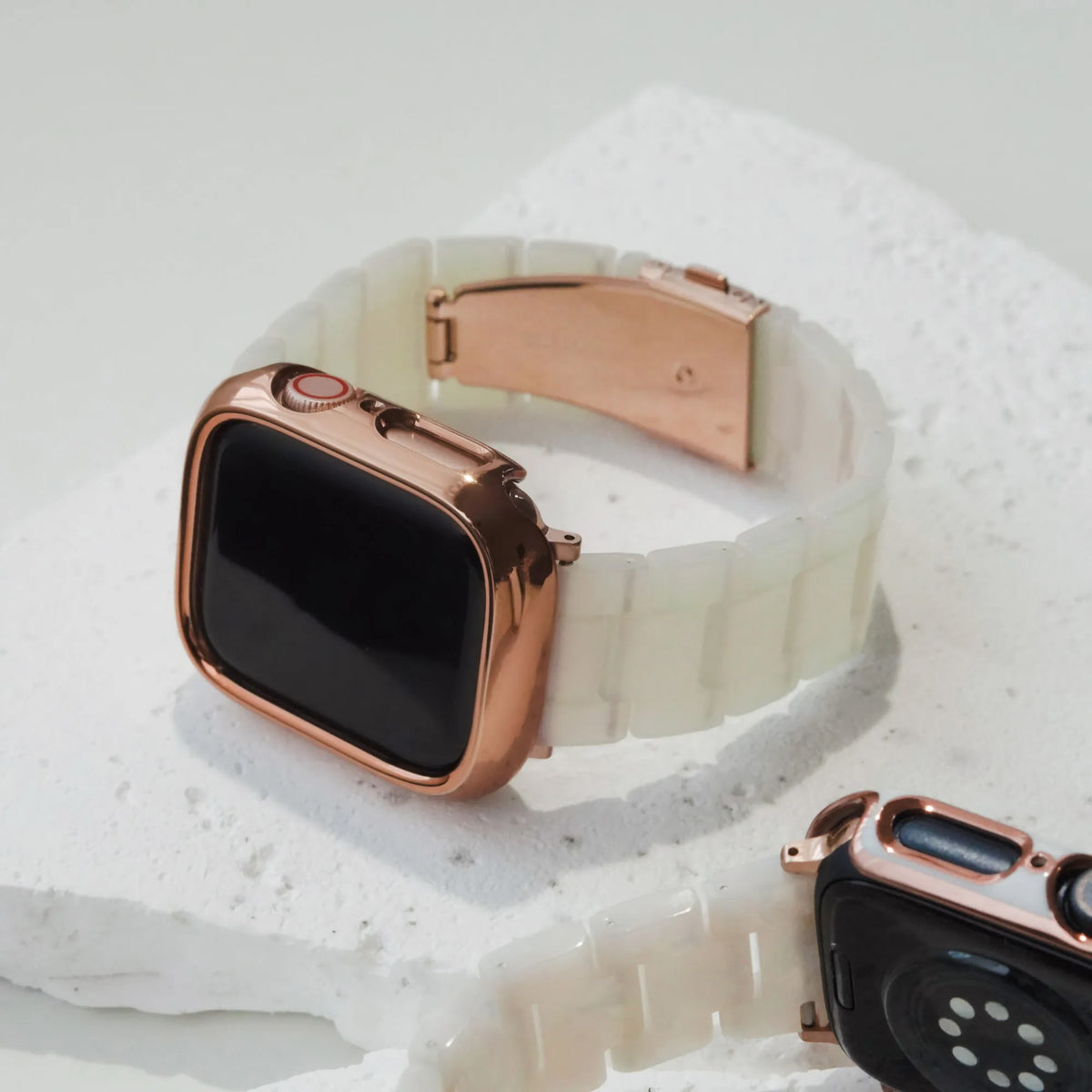 Transparent Jade Resin Apple Watch strap