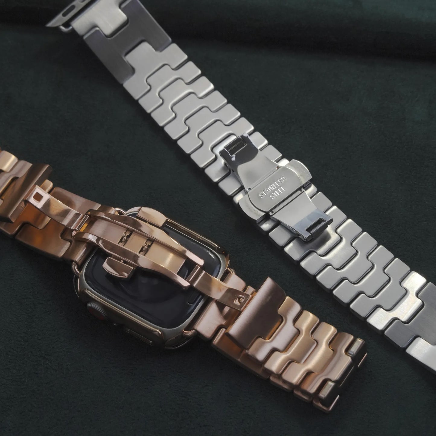 Gauss Y-Type Premium Metal Butterfly Buckle Apple Watch Band