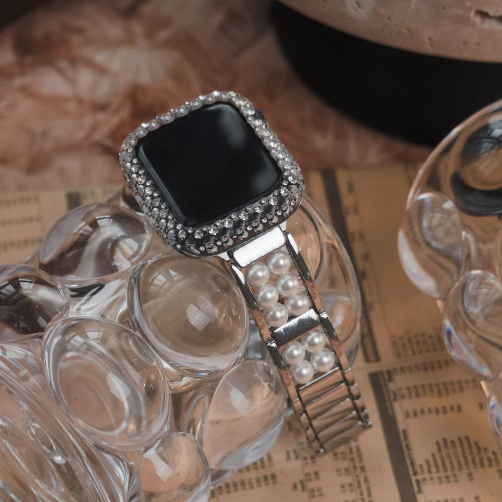 Classic Pearl Textured Metal Apple Watch Strap