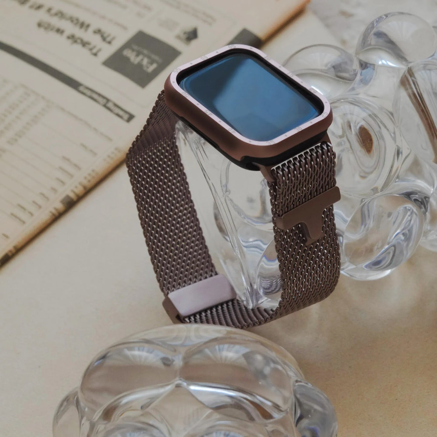 Milanese metal clasp Apple Watch Band