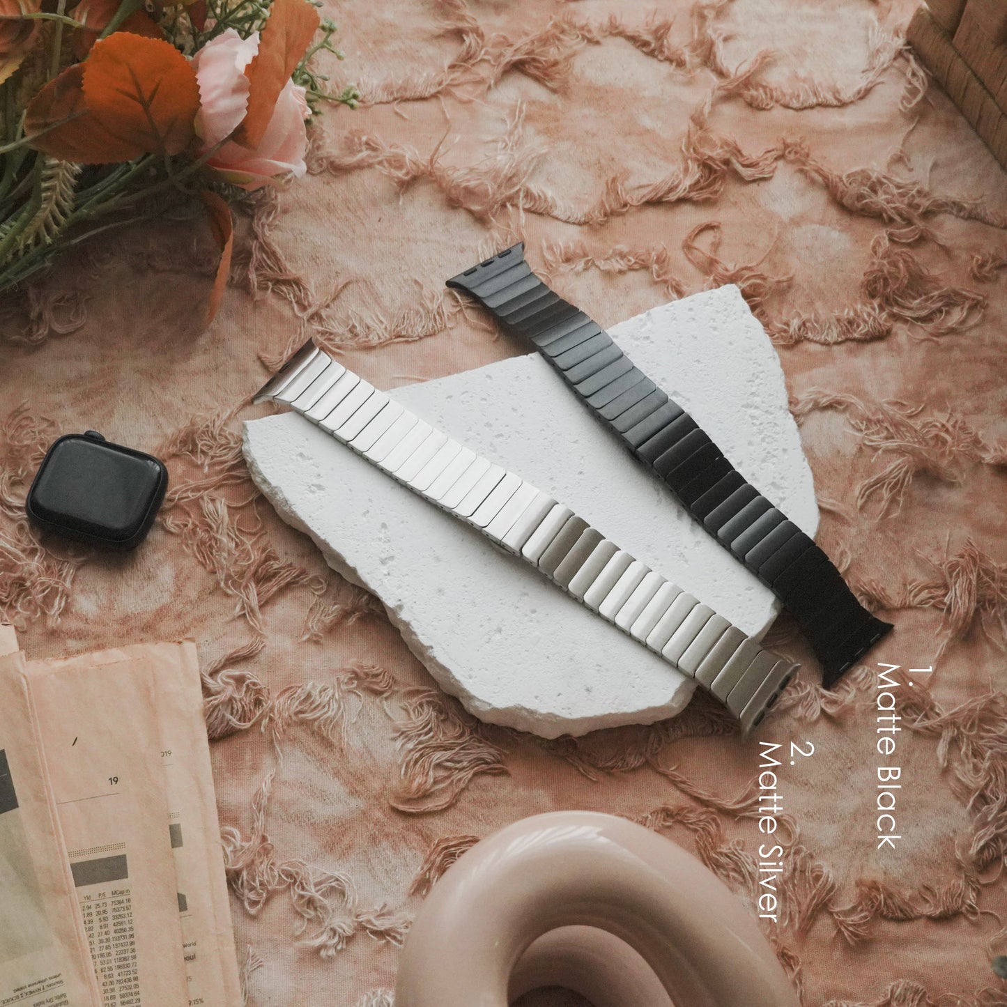 Armor Metal Butterfly Clasp Apple Watch Band