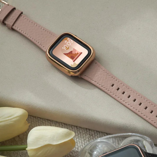 Classic Lychee Grain Leather Apple Watch Band
