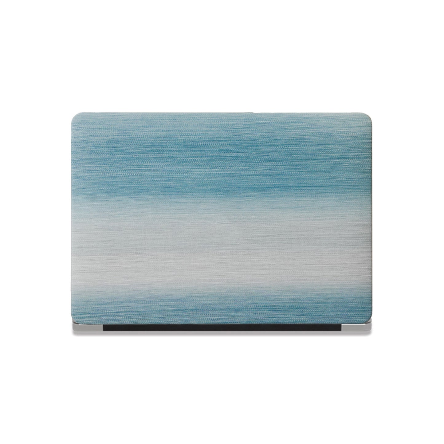 This is us Exquisite Leather ♾ Blue and White Striped MacBook Case