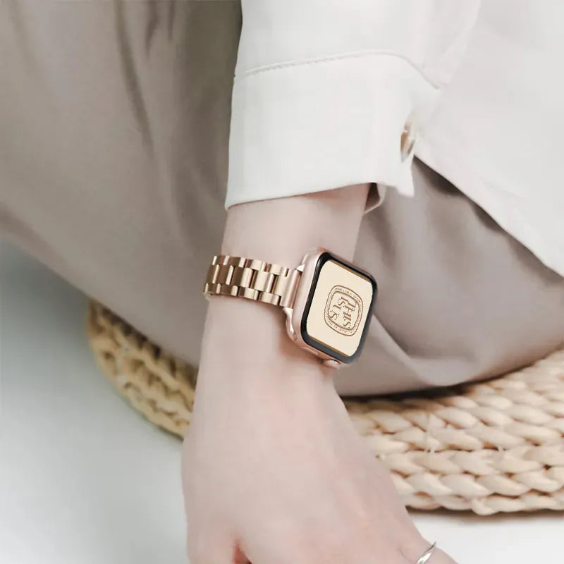 Stainless Steel Slim Apple Watch Band