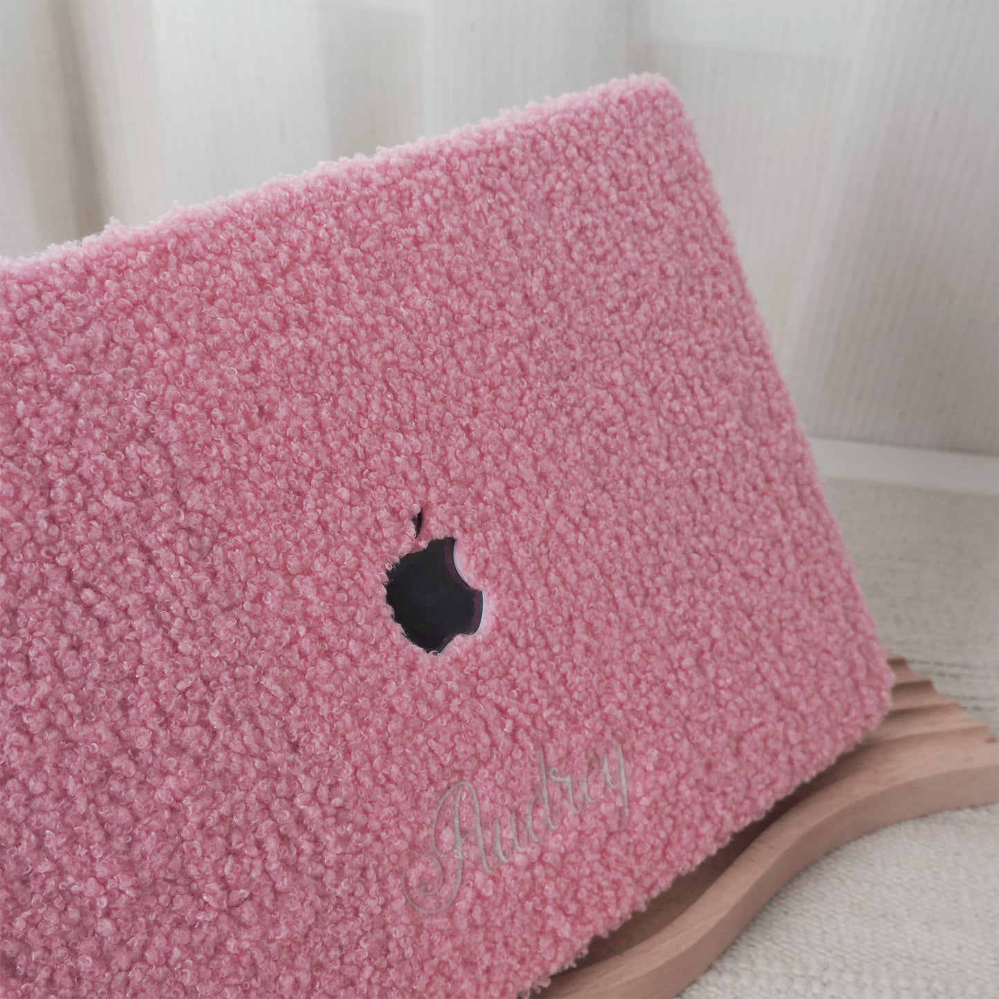 This Is Us Custom Neon Pink ♾ Teddy Plush Leather Macbook Case