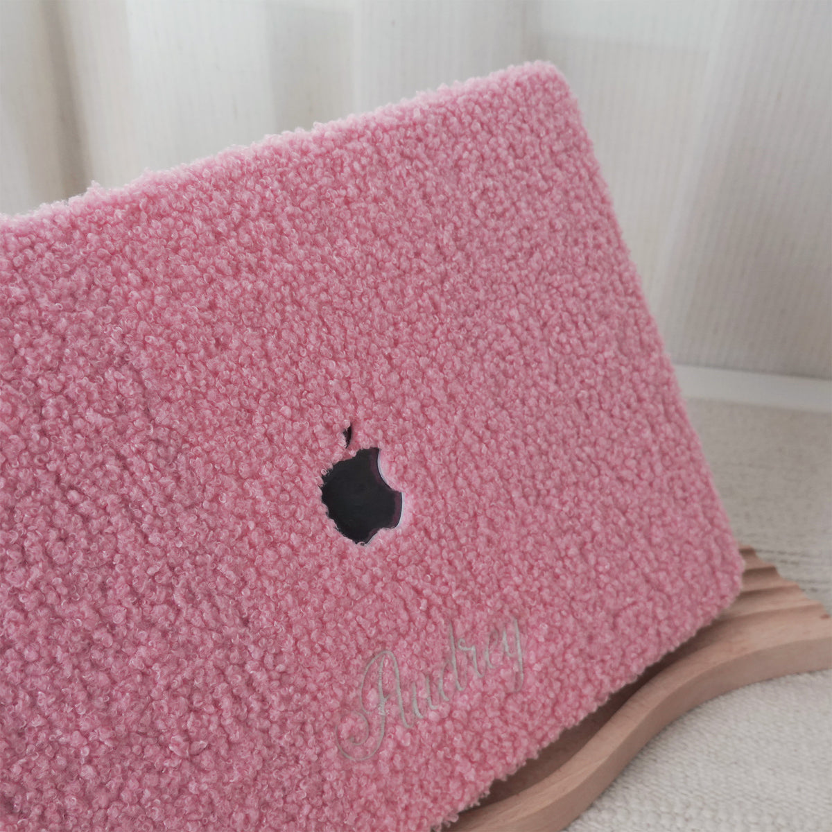 This Is Us Custom Neon Pink ♾ Teddy Plush Leather Macbook Case