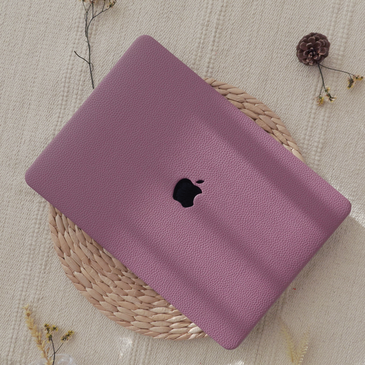 Lychee Texture Deep Purple ♾ MacBook Case