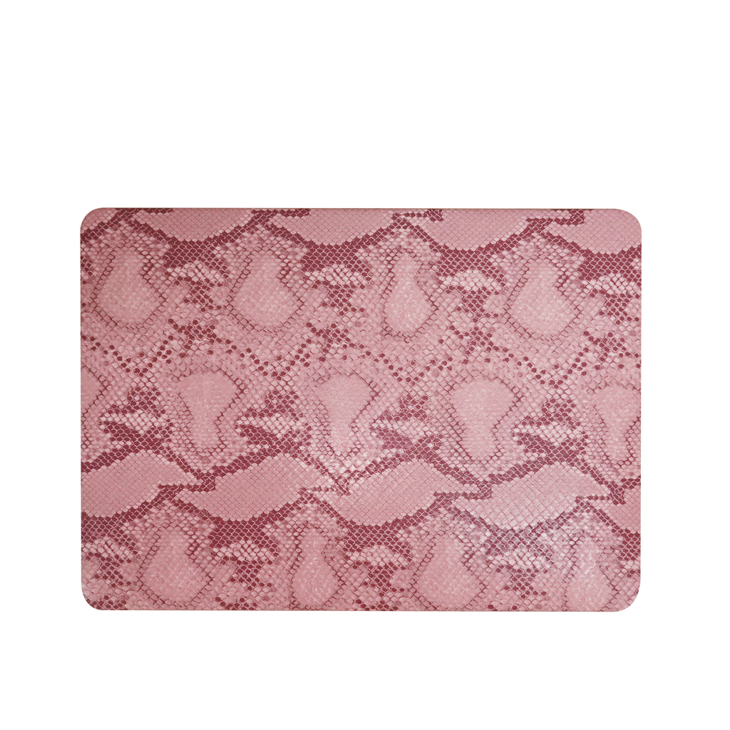 Leather Series ♾ Red Snake Pattern Leather MacBook Case
