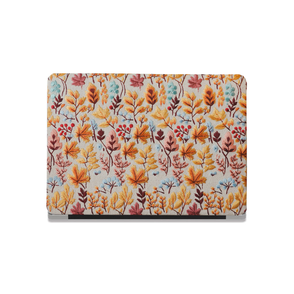 This is us Exquisite Leather ♾ Autumn Leaf Embroidery MacBook Case