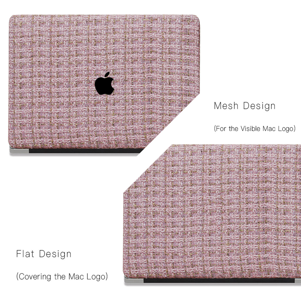 Plain Weave Chanel Style ♾ Sugar Pink Yarn Woven Mac Case