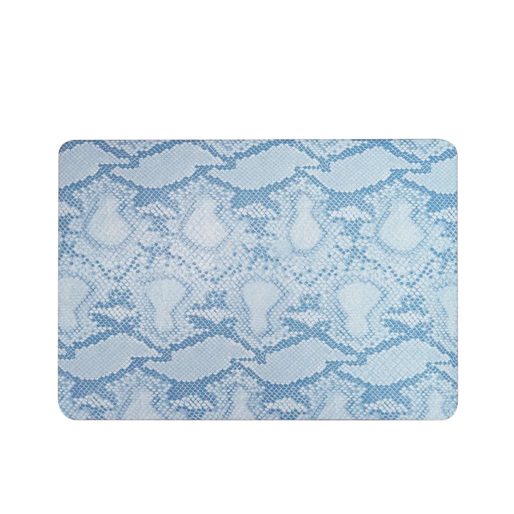 Leather Series ♾ Blue Snake Pattern Leather MacBook Case