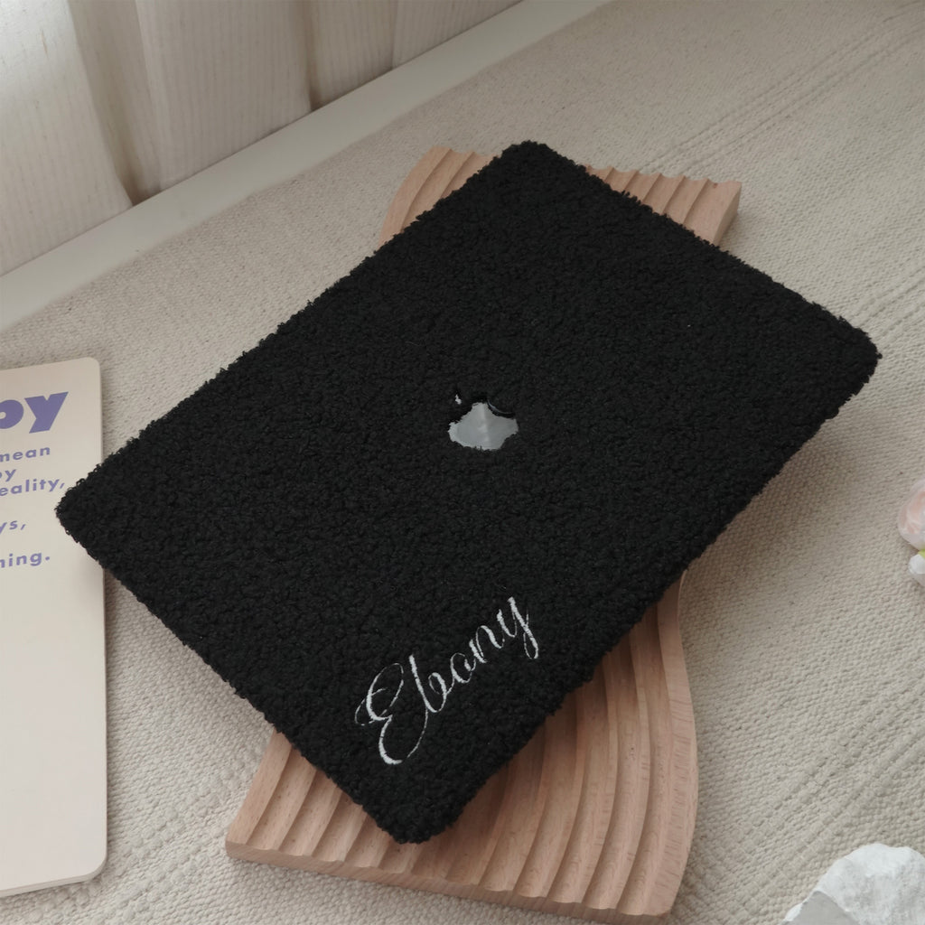 This Is Us Custom Black ♾ Teddy Plush Leather Macbook Case