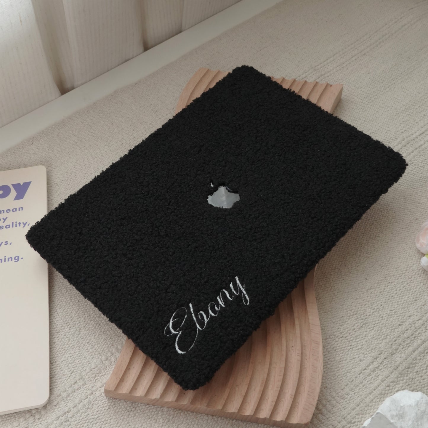 This Is Us Custom Black ♾ Teddy Plush Leather Macbook Case
