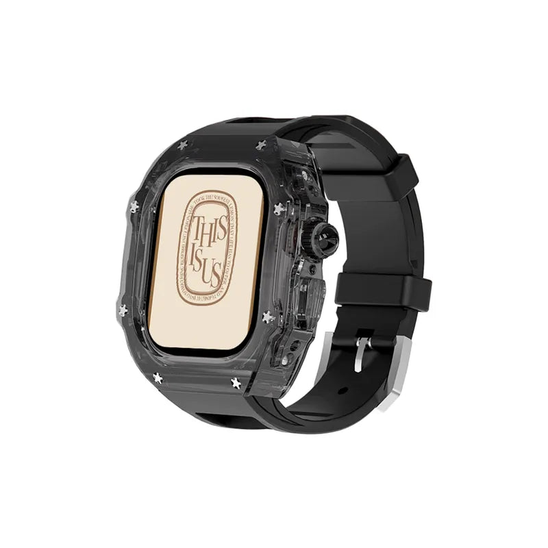 Fluorine Rubber Full Coverage Silicone Apple Watch Band