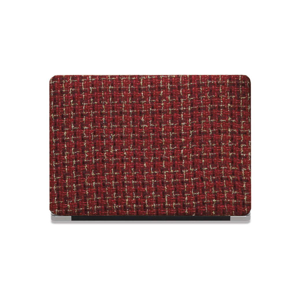 Plain Weave Chanel Style ♾ Vivid Red Yarn Woven Mac Case