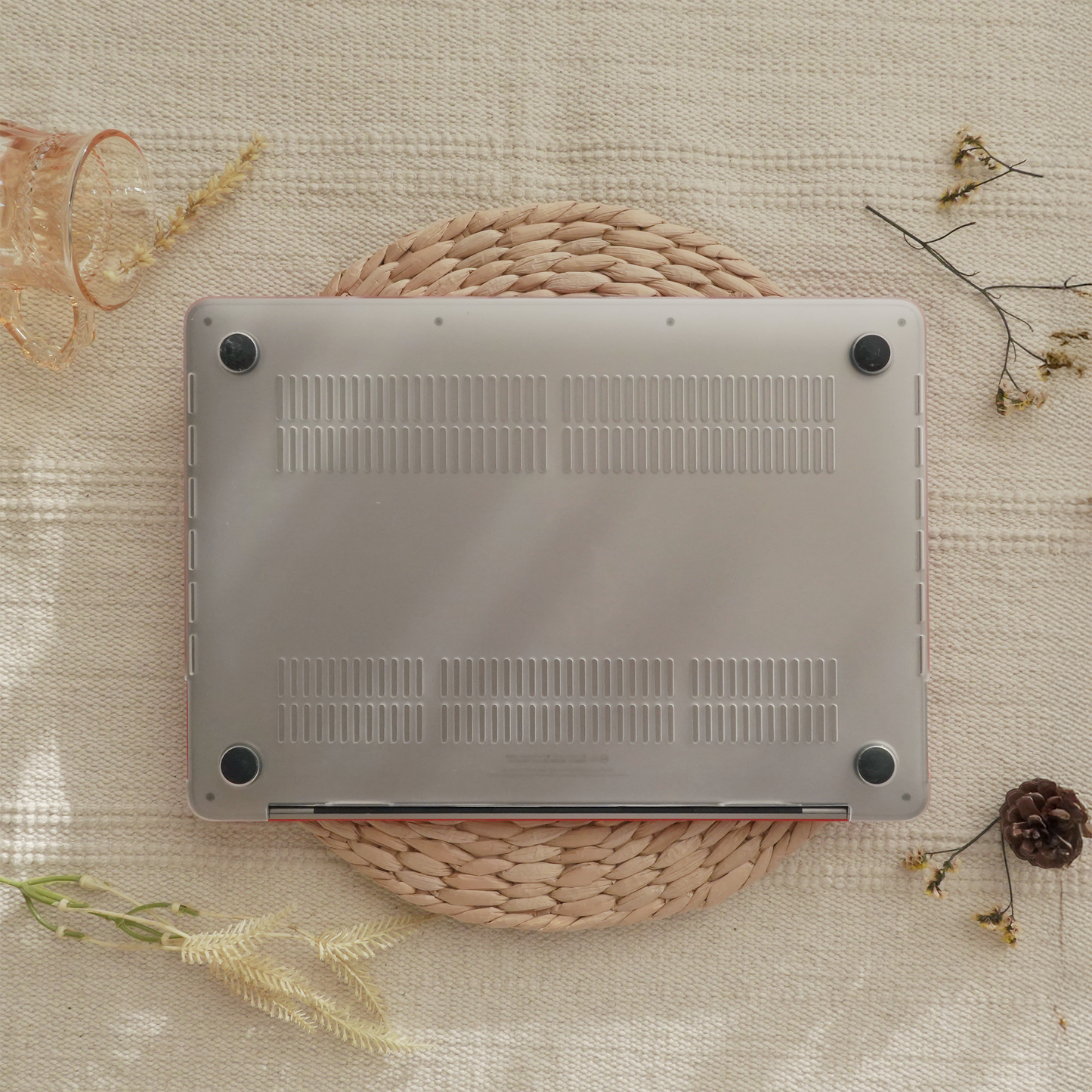 Lychee Texture Bright Orange ♾ MacBook Case