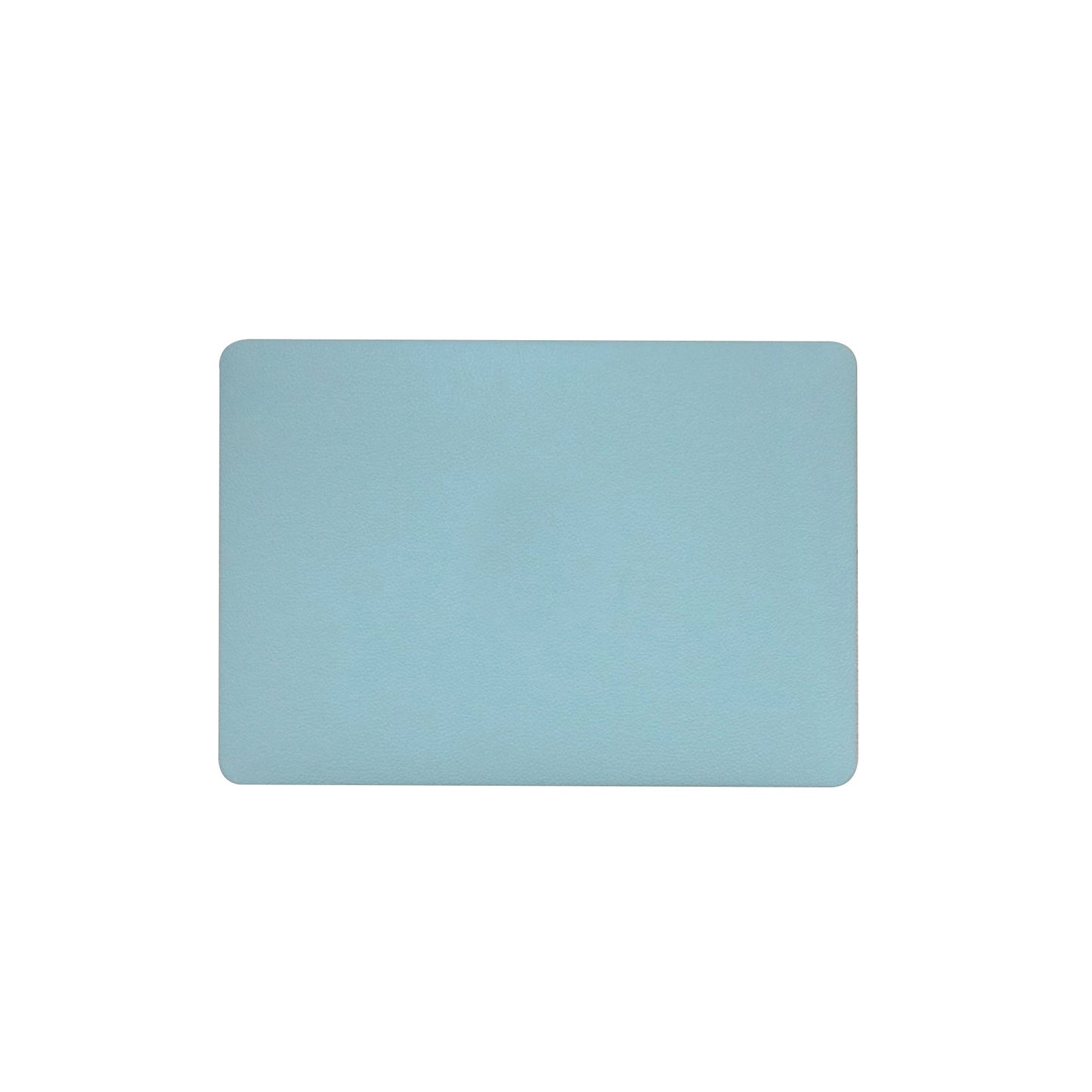 Lychee Texture Sky Blue Leather Macbook Case