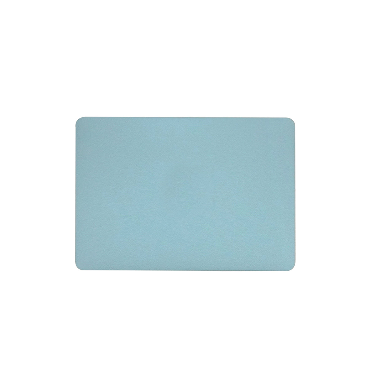 Lychee Texture Sky Blue Leather Macbook Case