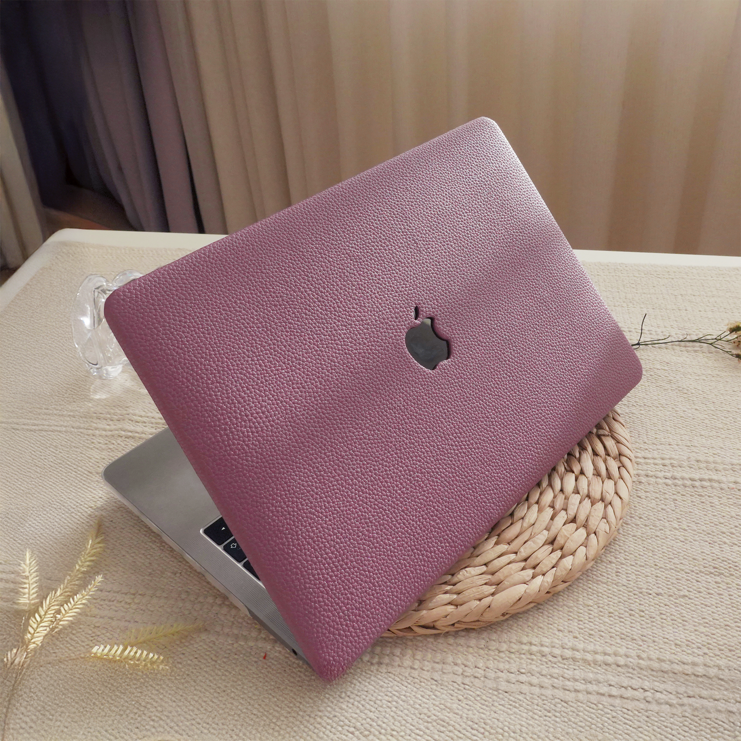 Lychee Texture Deep Purple ♾ MacBook Case