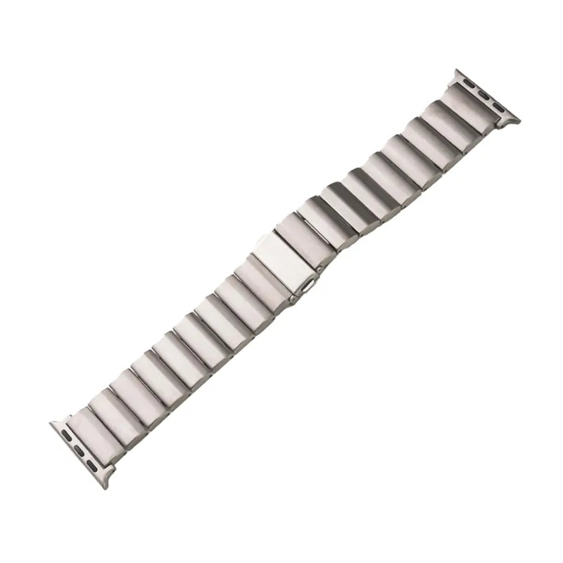 Titanium Wide Band Texture Apple Watch Band