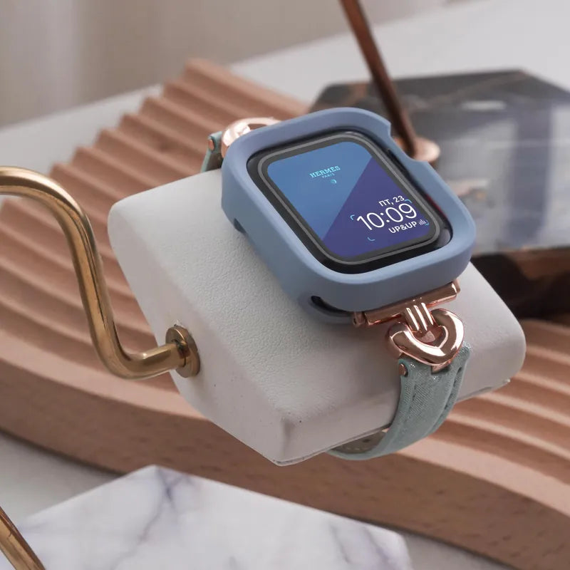 One Piece Colorful Silica Gel Apple Watch Case