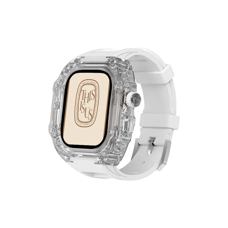Fluorine Rubber Full Coverage Silicone Apple Watch Band