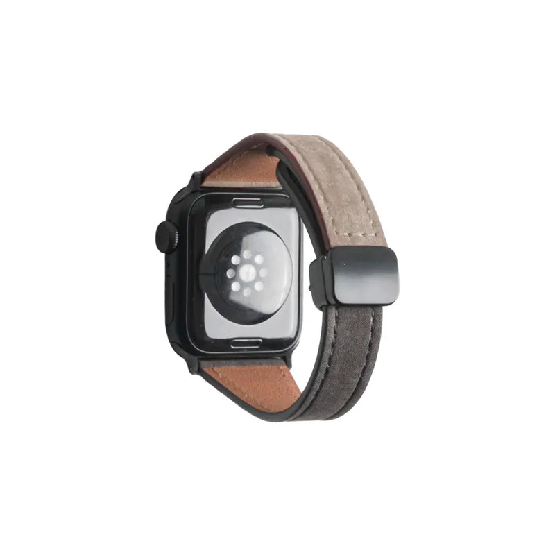 Denim Weave Magnetic Leather Apple Watch Band