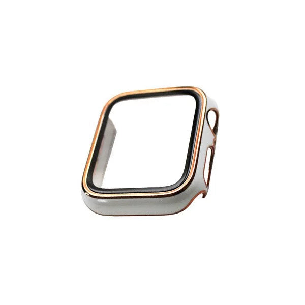 Cloisonné style Protective Case/Tempered Film Combo & Apple Watch Protective Case