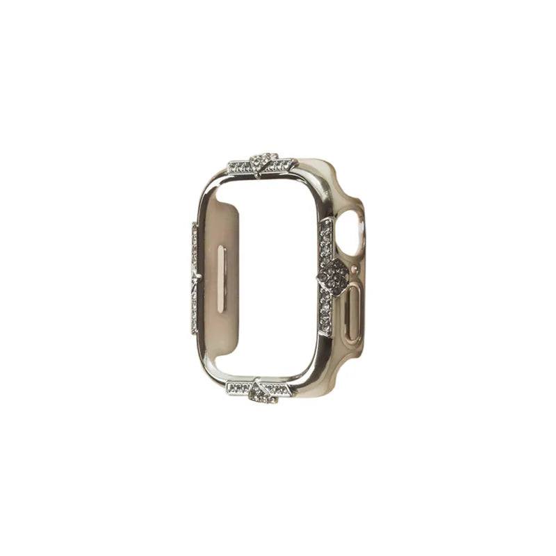 Crown-Embellished Diamond 2-in-1 Protective Case for Apple Watch