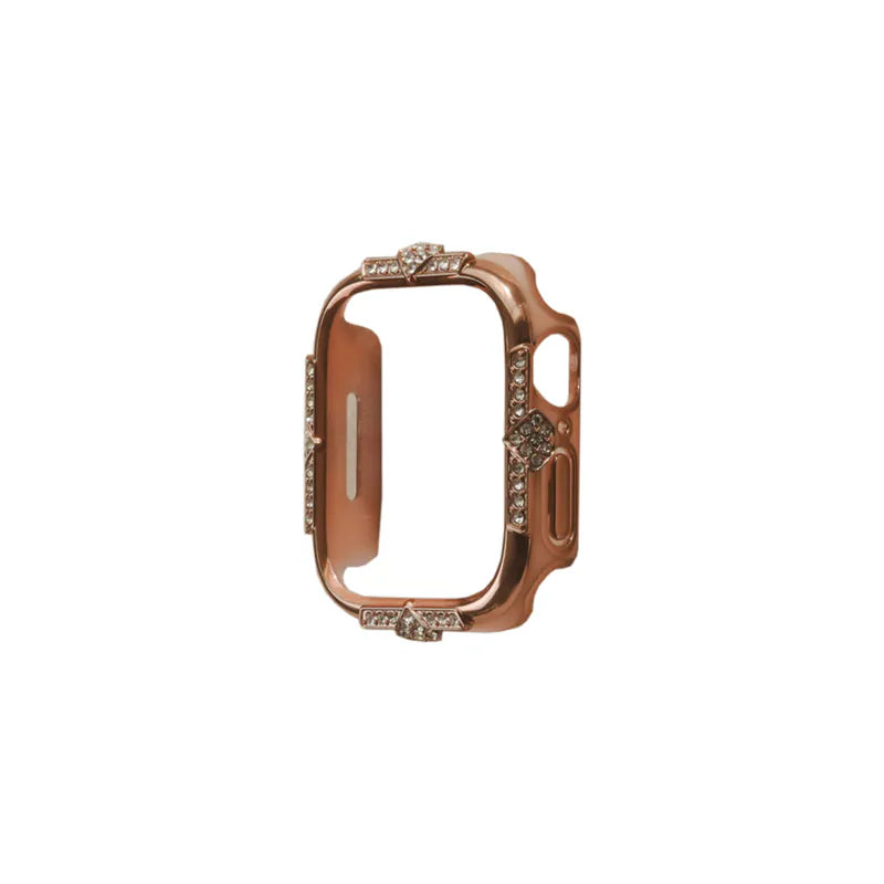 Crown-Embellished Diamond 2-in-1 Protective Case for Apple Watch