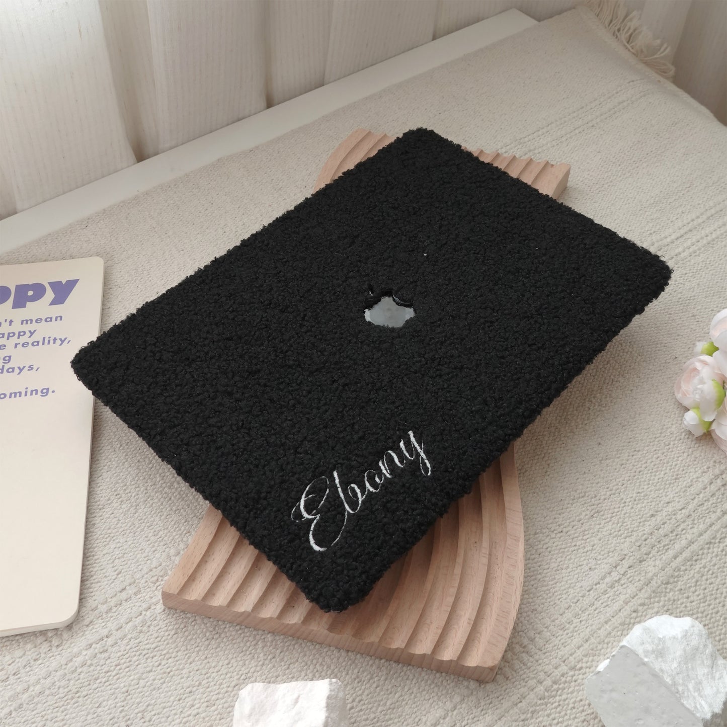 This Is Us Custom Black ♾ Teddy Plush Leather Macbook Case